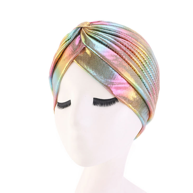 Muslim metallic turban hat