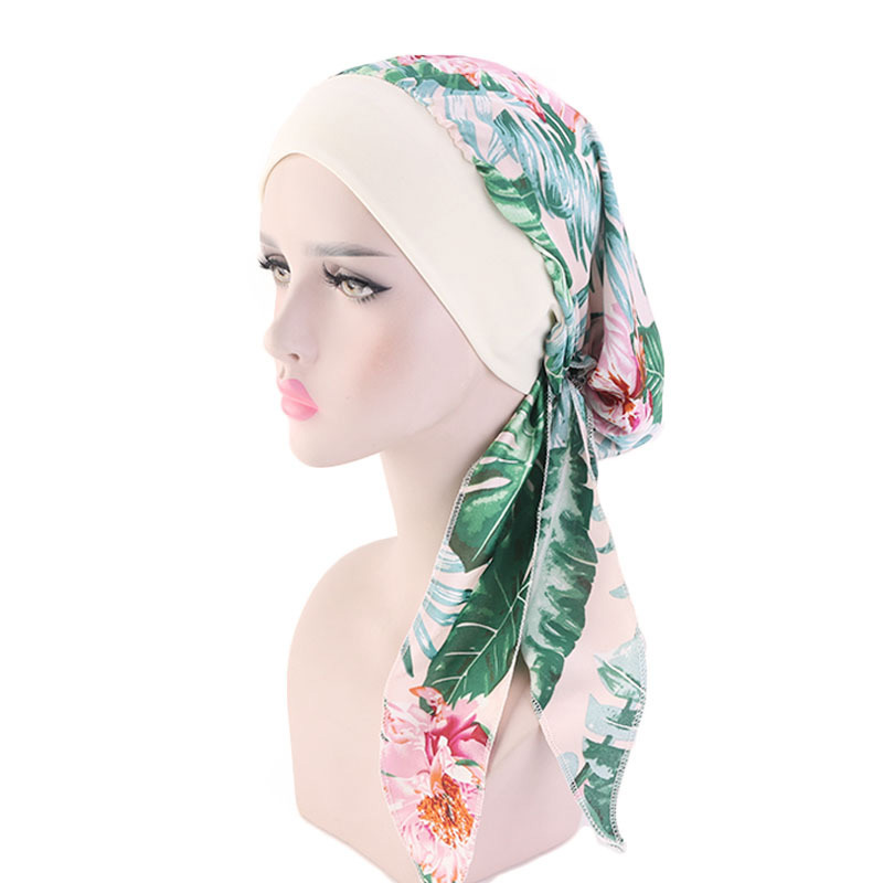 Pastoral style silk turban hat