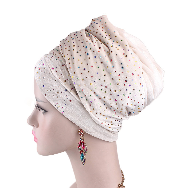 Gypsophila flannel turban hat