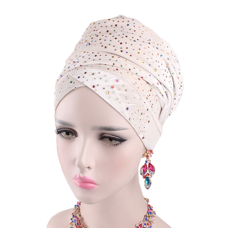 Gypsophila flannel turban hat