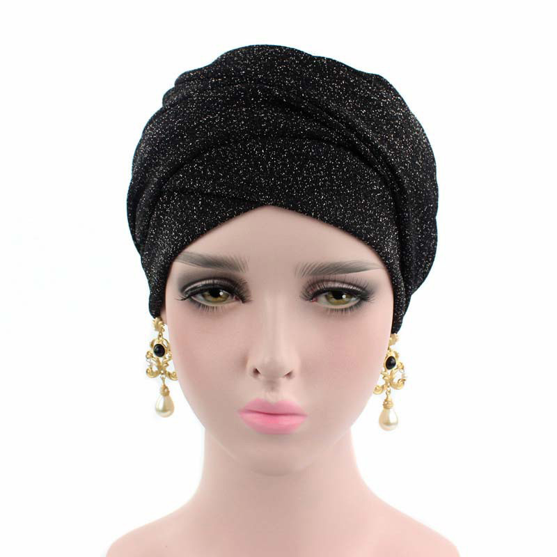 Bright silk cotton turban hat