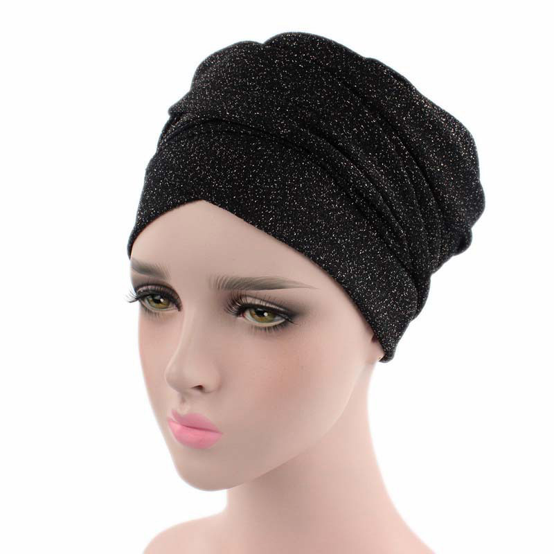 Bright silk cotton turban hat