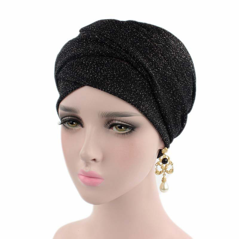 Bright silk cotton turban hat