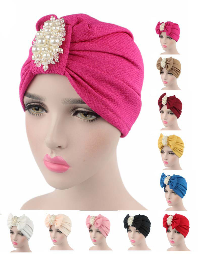 Butterfly pearl bandana hat