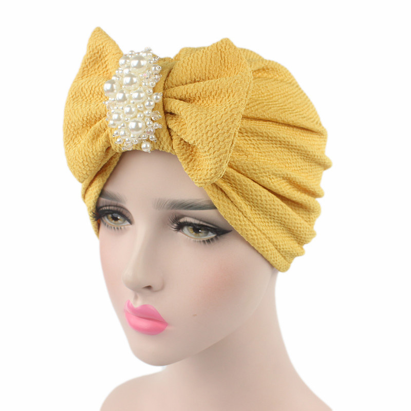 Butterfly pearl bandana hat