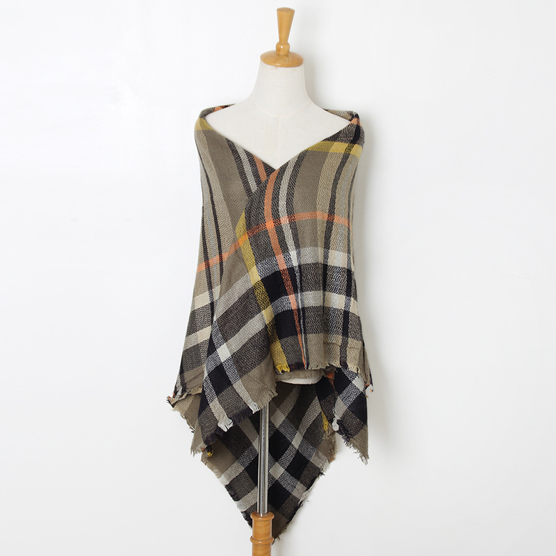 Color matching cashmere silk scarf