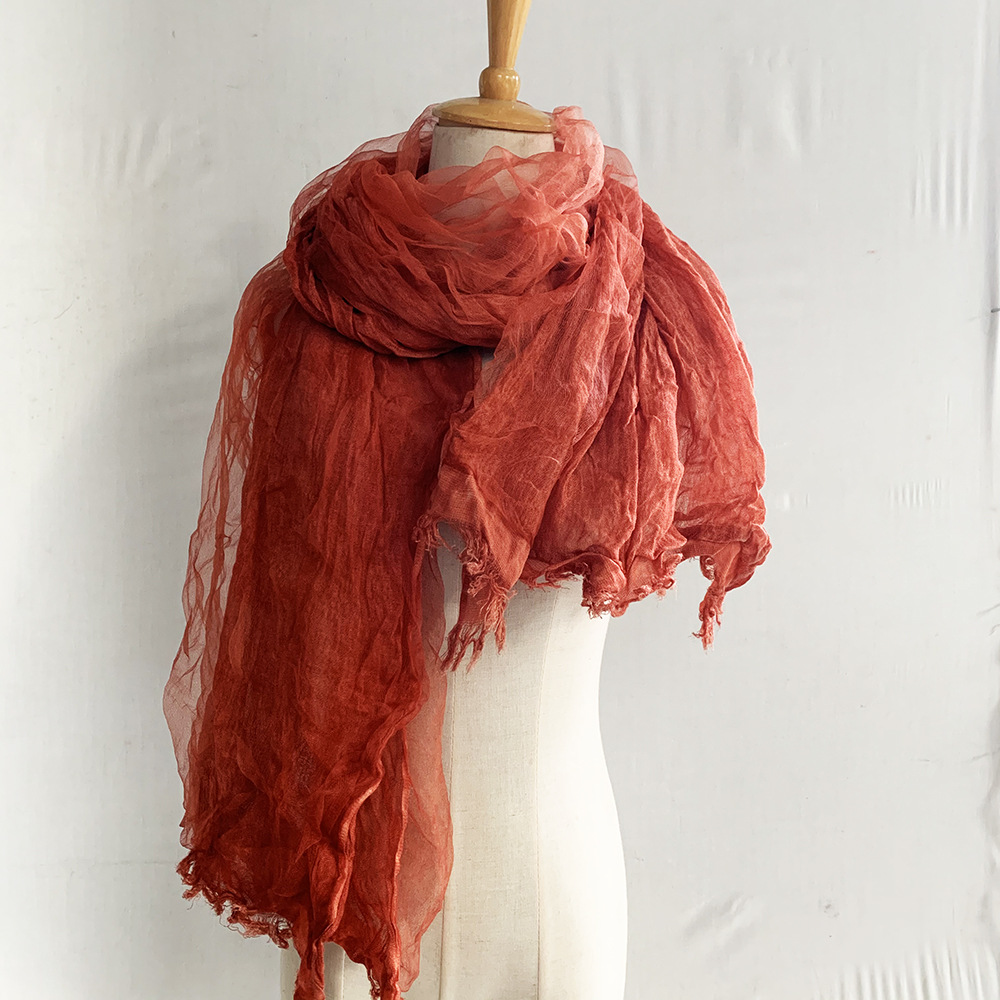 Pure color scarf silk shawl