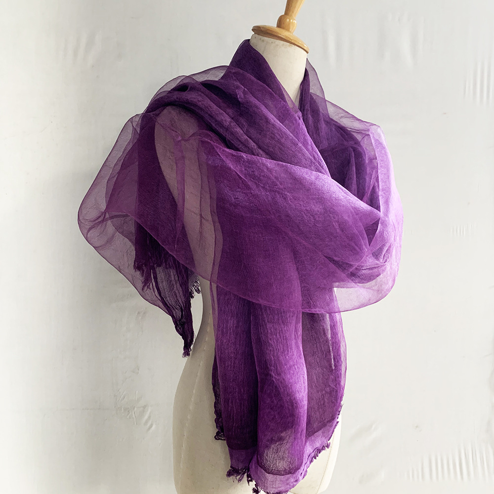Pure color scarf silk shawl