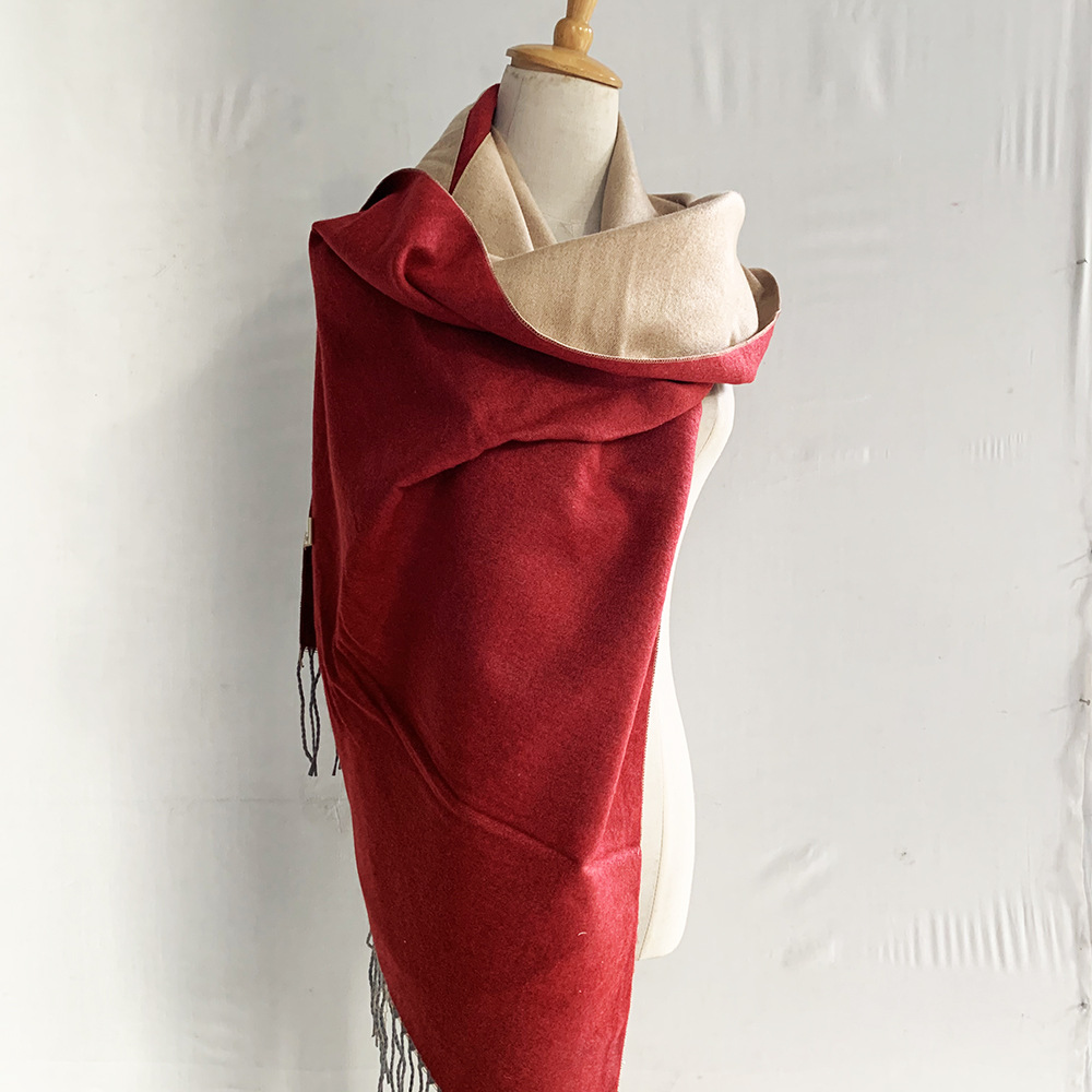 Pure color thick shawl wholesale