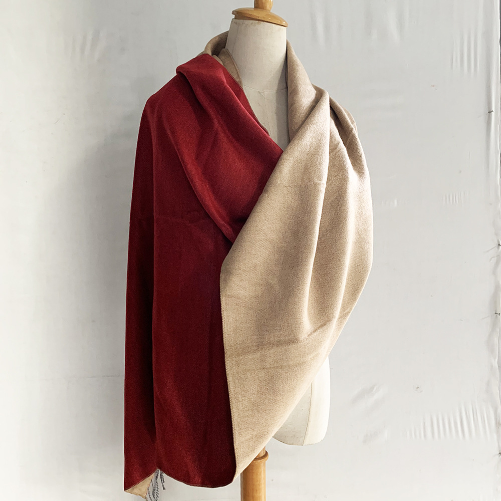 Pure color thick shawl wholesale