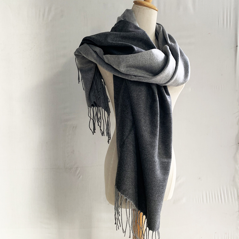 Pure color thick shawl wholesale