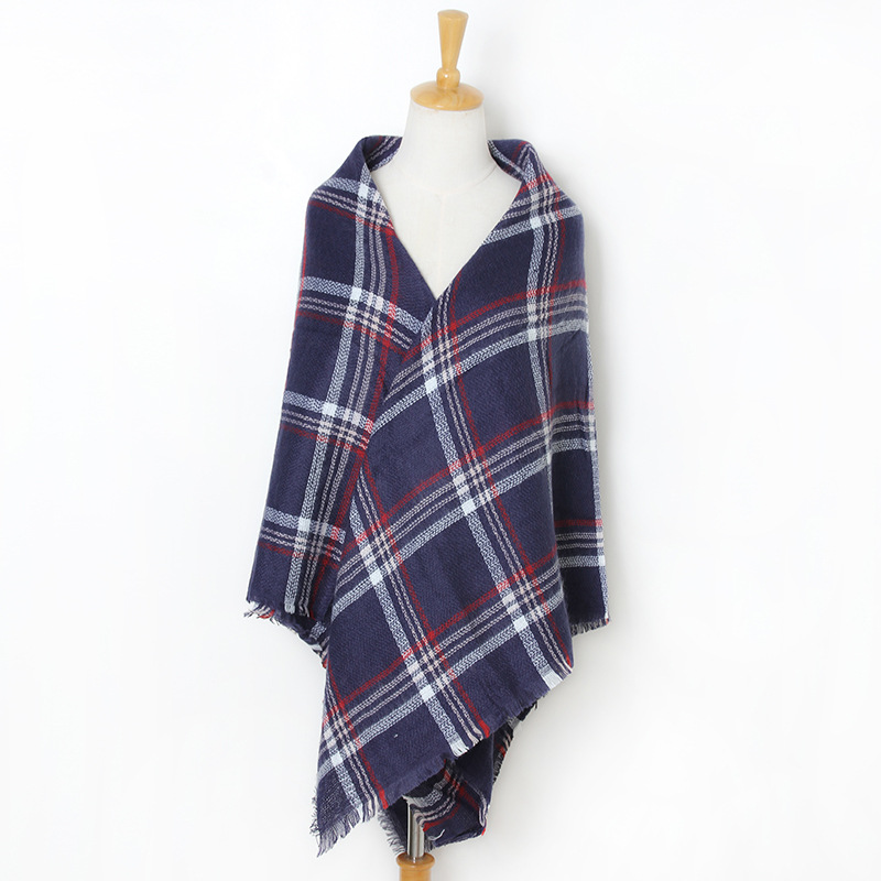 Ladies cashmere fringed scarf