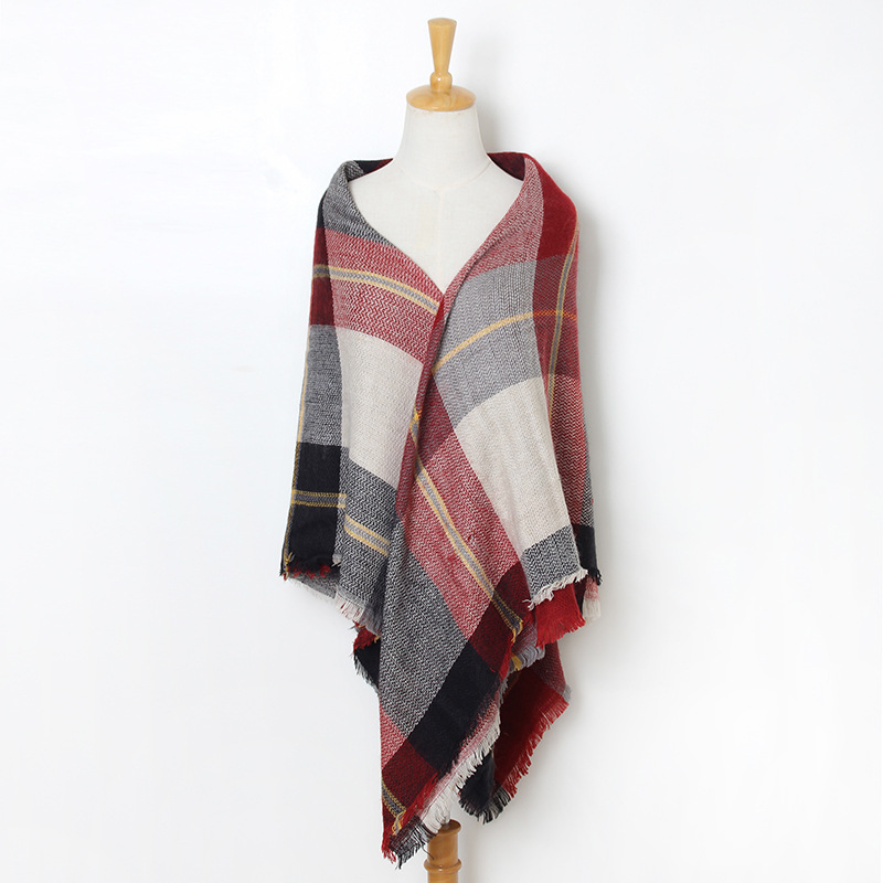 Ladies cashmere fringed scarf