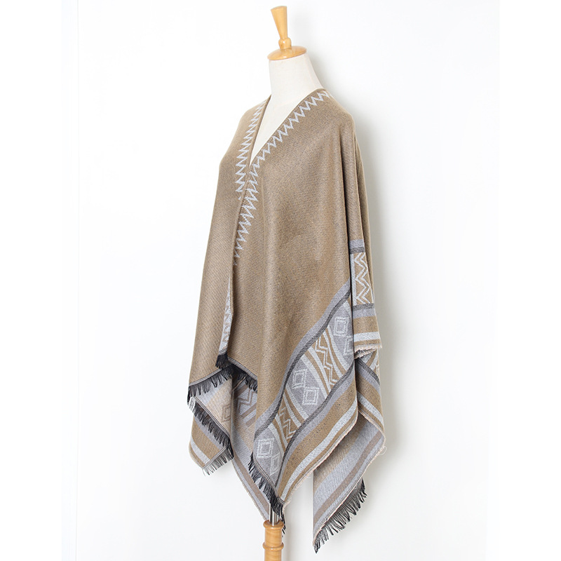 Winter split thick warm scarf