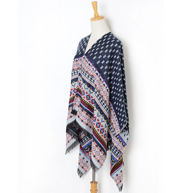 Winter split thick warm scarf