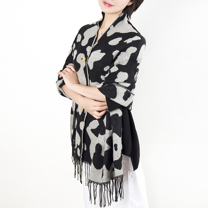 Cow pattern ladies warm scarf