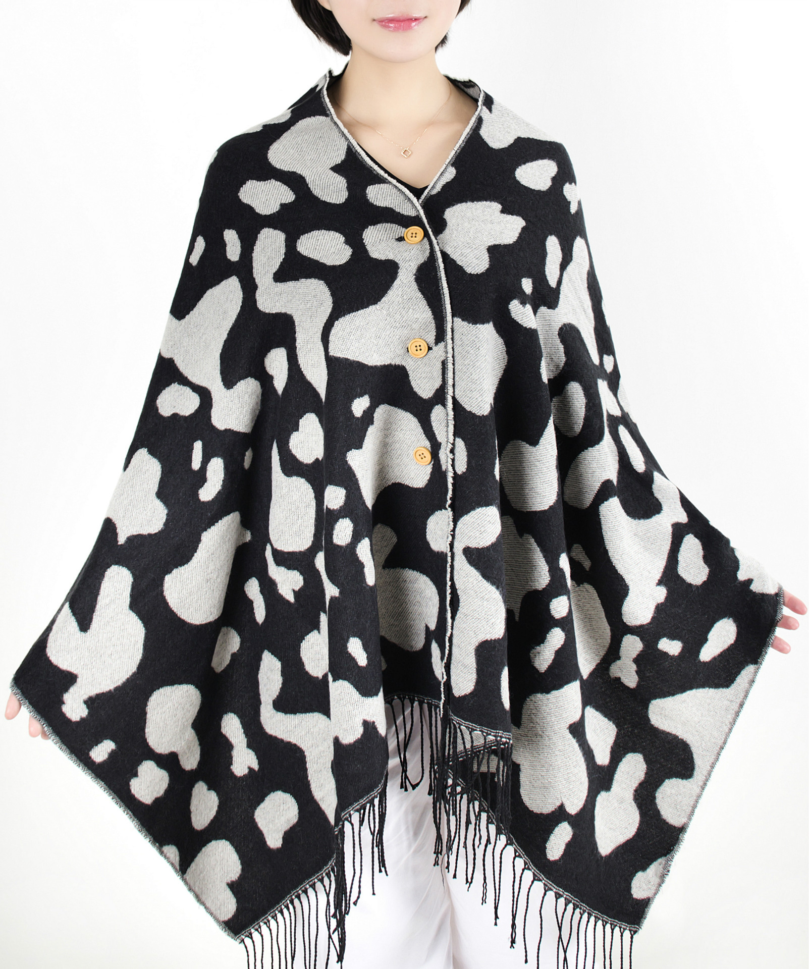 Cow pattern ladies warm scarf
