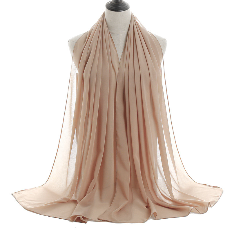 Monochrome Pearl Chiffon Lady Scarf