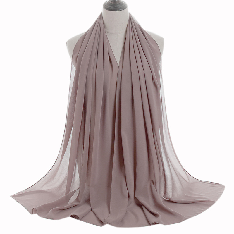 Monochrome Pearl Chiffon Lady Scarf