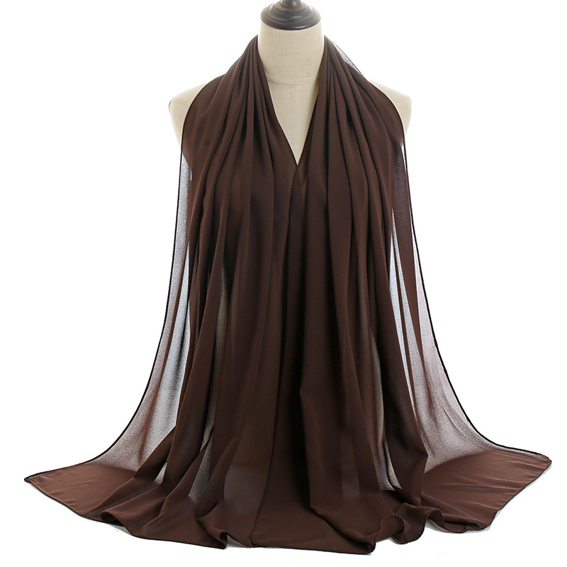 Monochrome Pearl Chiffon Lady Scarf