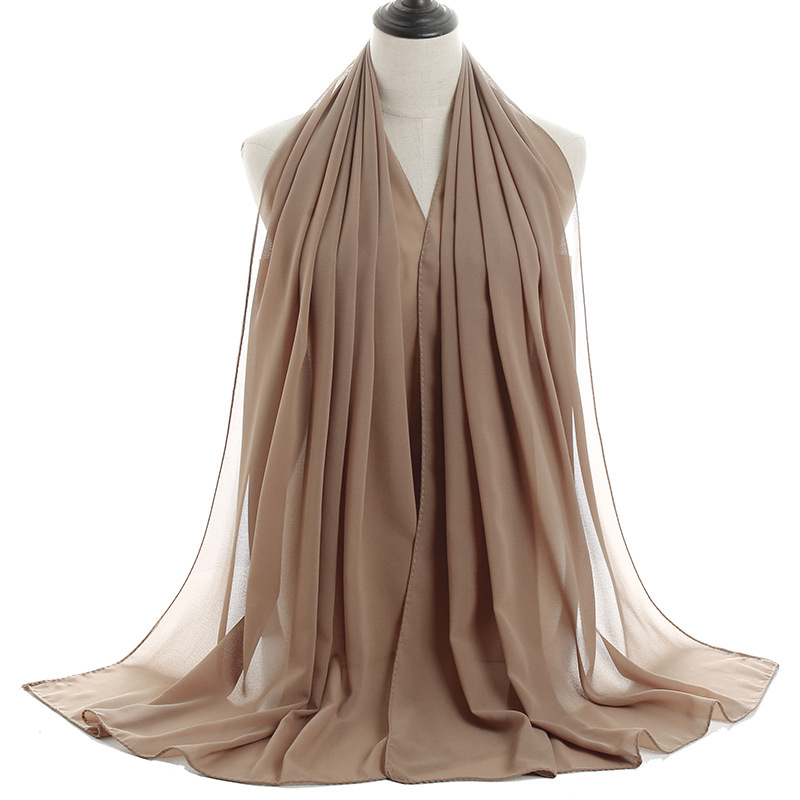 Monochrome Pearl Chiffon Lady Scarf