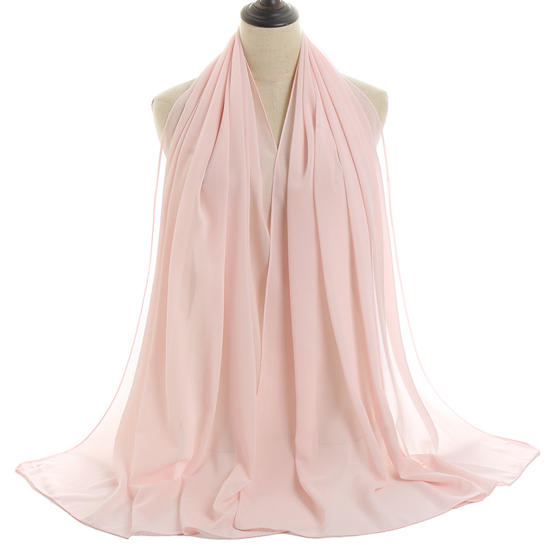 Monochrome Pearl Chiffon Lady Scarf