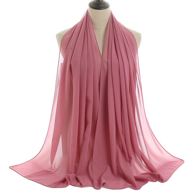Monochrome Pearl Chiffon Lady Scarf