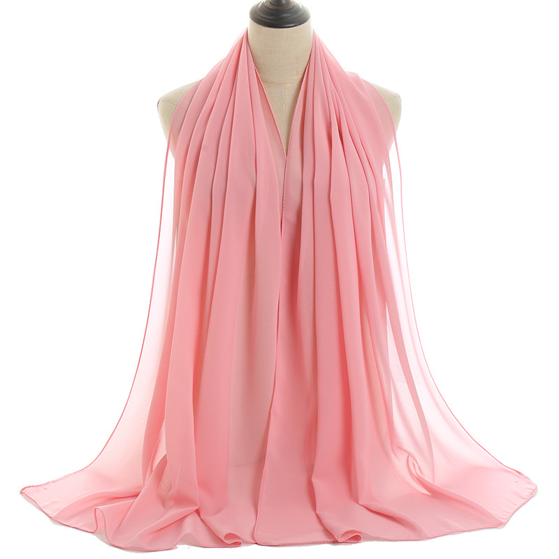 Monochrome Pearl Chiffon Lady Scarf