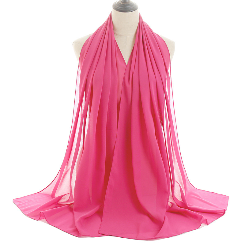 Monochrome Pearl Chiffon Lady Scarf