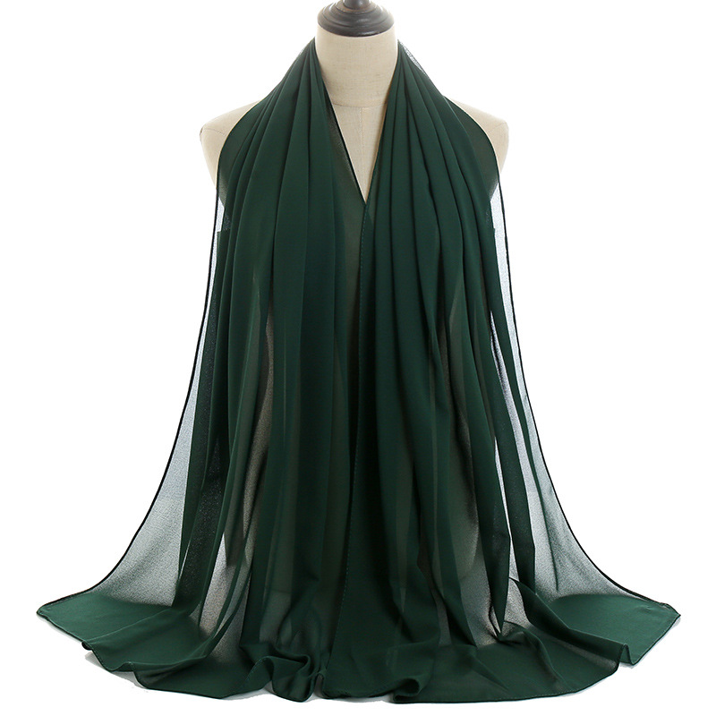 Monochrome Pearl Chiffon Lady Scarf
