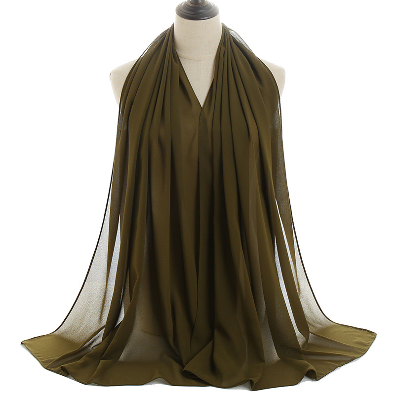 Monochrome Pearl Chiffon Lady Scarf