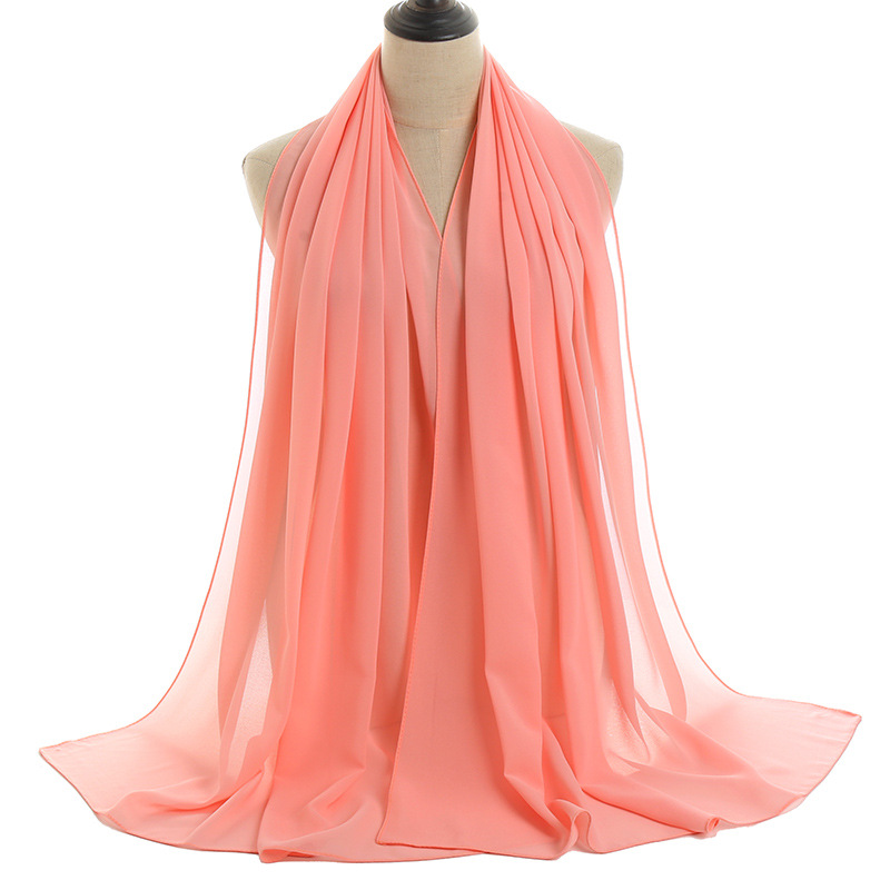 Monochrome Pearl Chiffon Lady Scarf