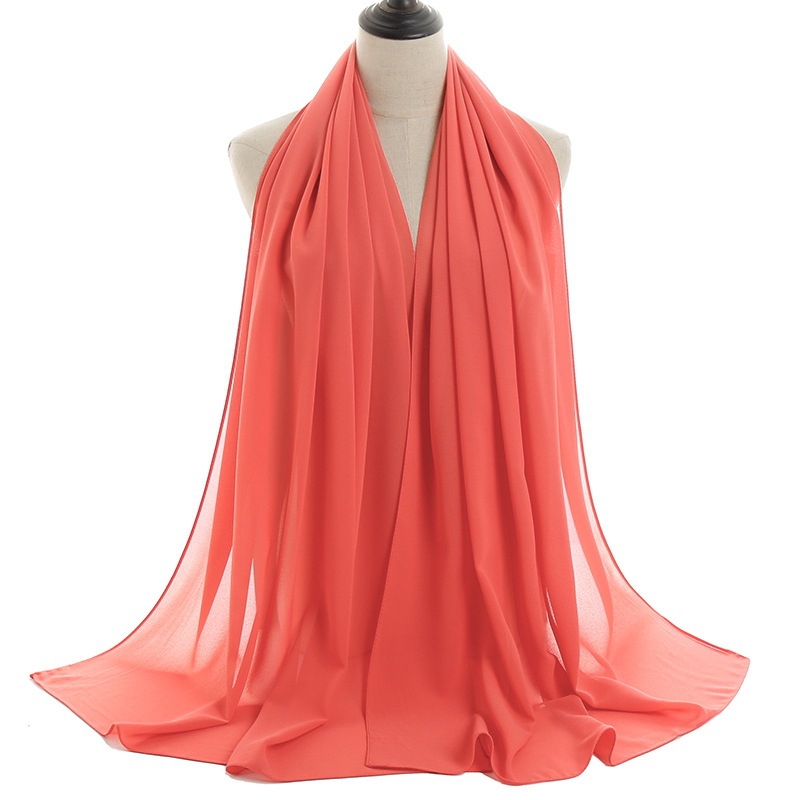 Monochrome Pearl Chiffon Lady Scarf