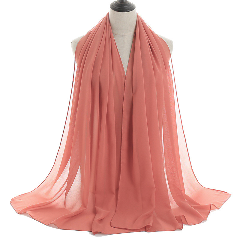 Monochrome Pearl Chiffon Lady Scarf