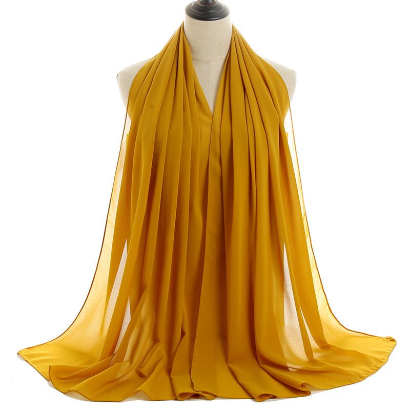 Monochrome Pearl Chiffon Lady Scarf