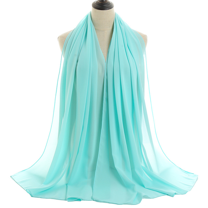 Monochrome Pearl Chiffon Lady Scarf