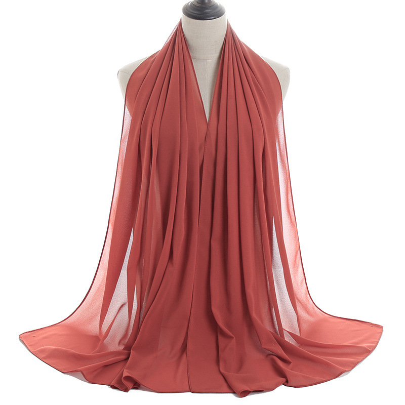Monochrome Pearl Chiffon Lady Scarf