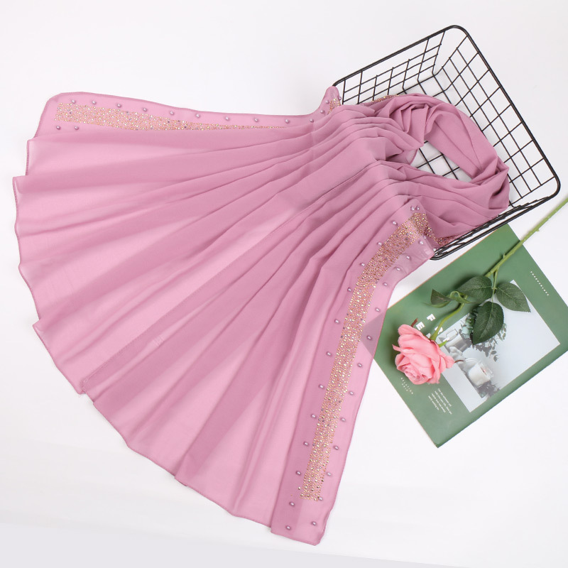 Muslim Pearl Chiffon Turban