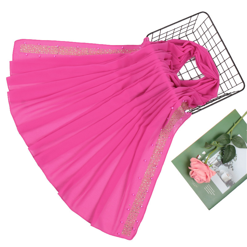 Muslim Pearl Chiffon Turban