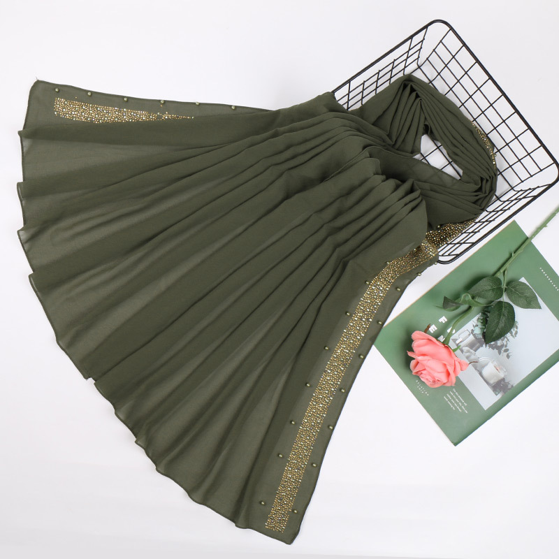 Muslim Pearl Chiffon Turban