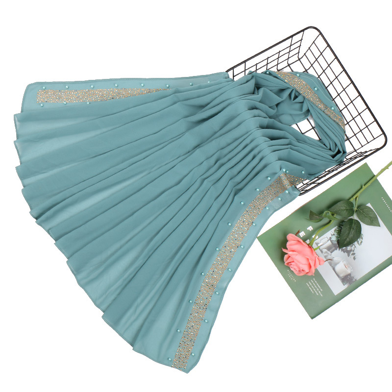 Muslim Pearl Chiffon Turban