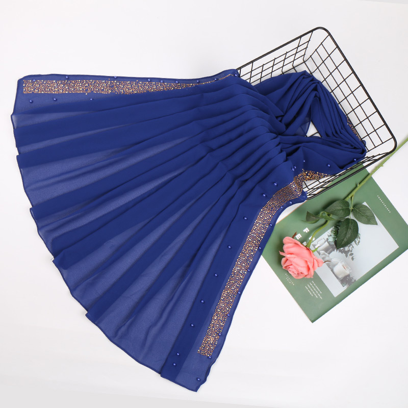 Muslim Pearl Chiffon Turban