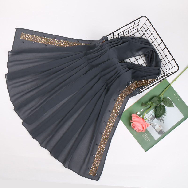 Muslim Pearl Chiffon Turban