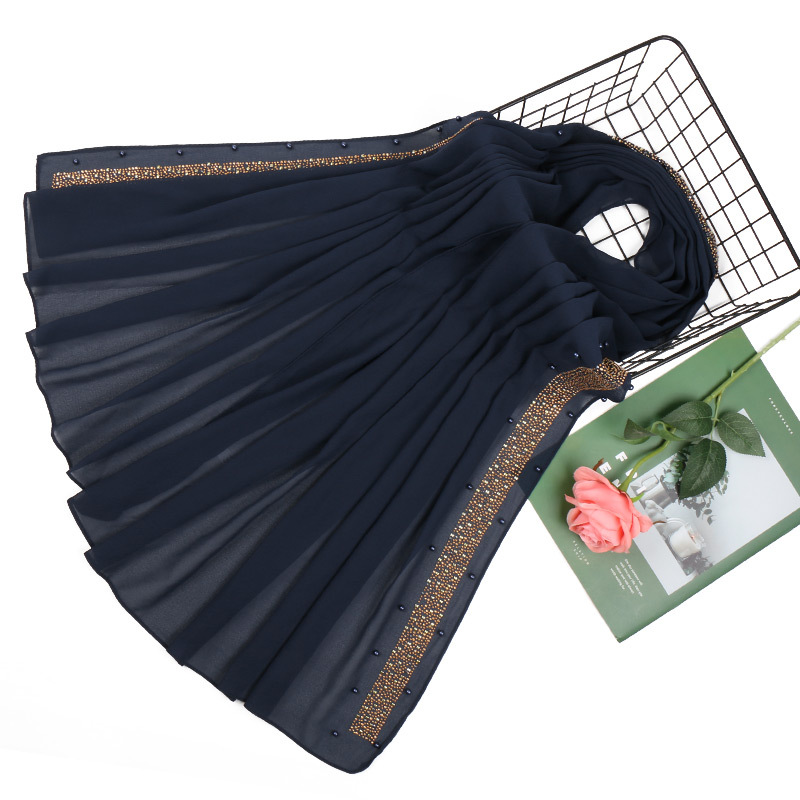 Muslim Pearl Chiffon Turban