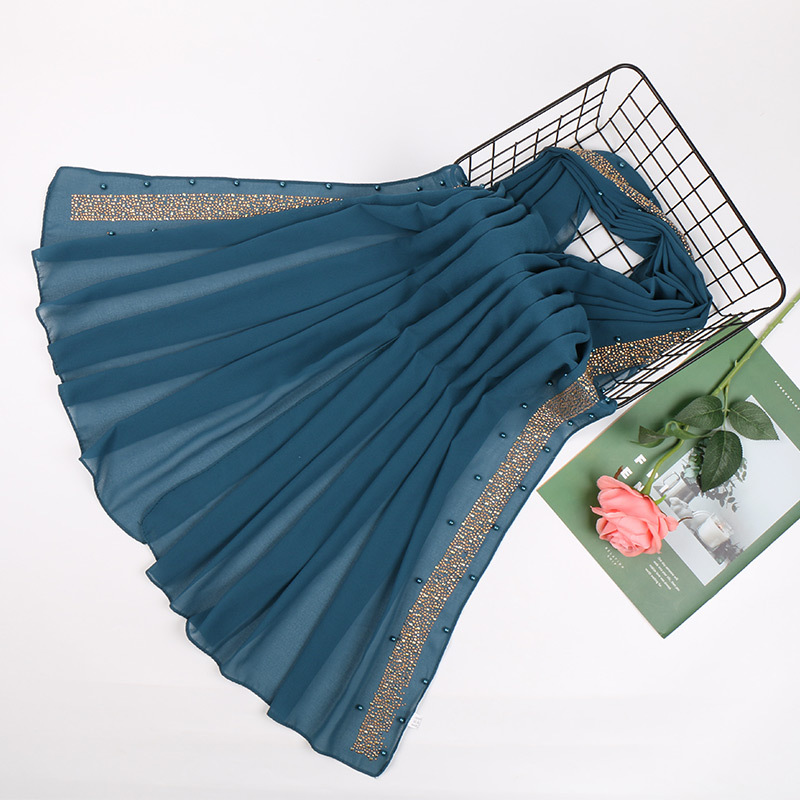 Muslim Pearl Chiffon Turban