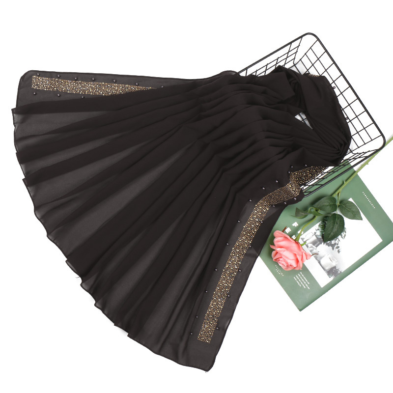 Muslim Pearl Chiffon Turban
