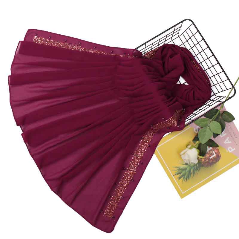 Muslim Pearl Chiffon Turban