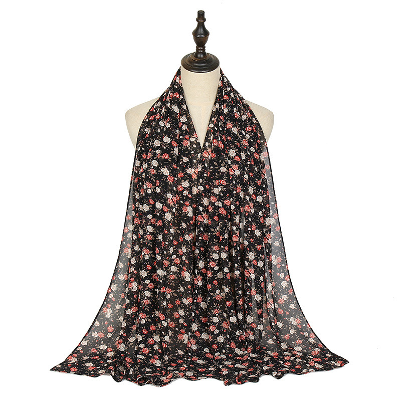 Printed Pearl Chiffon Scarf Wholesale