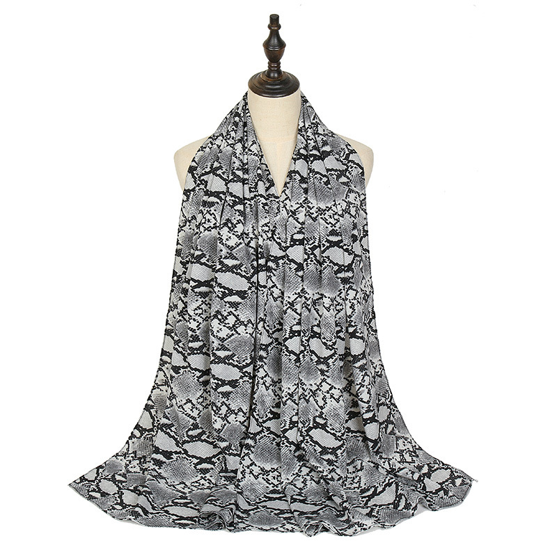 Printed Pearl Chiffon Scarf Wholesale