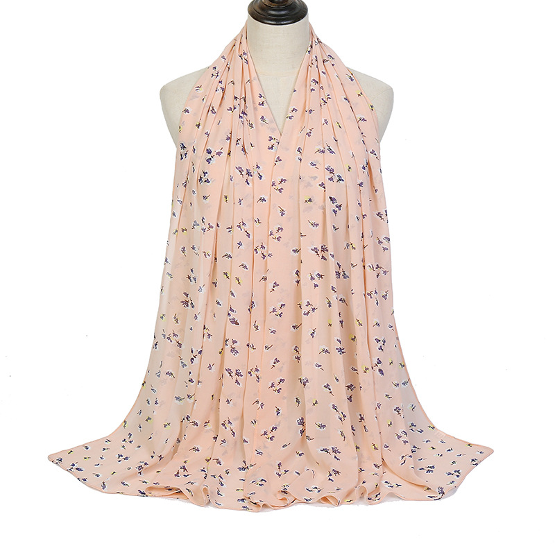Printed Pearl Chiffon Scarf Wholesale